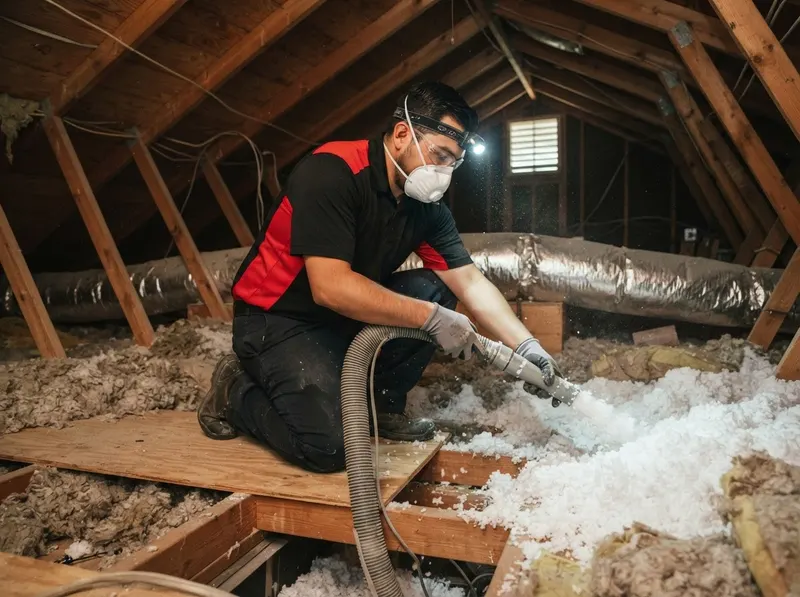 Attic Decontamination & Thermal Insulation Replacement in Los Angeles, CA