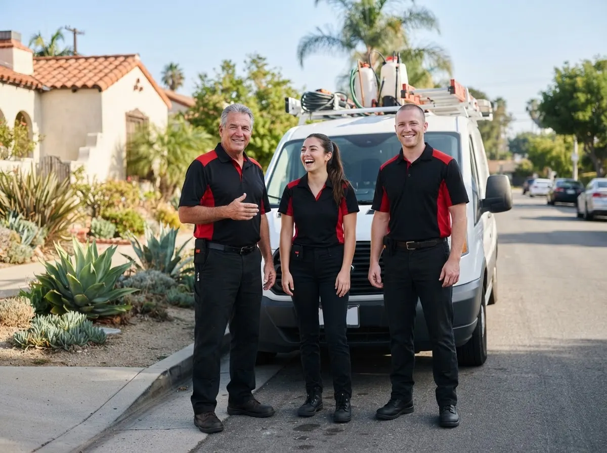 The CopperLine Pest Services team, pest control services in Los Angeles, CA